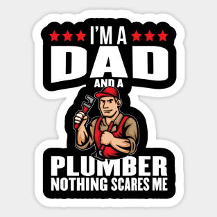 Dad, plumber, hero Sticker